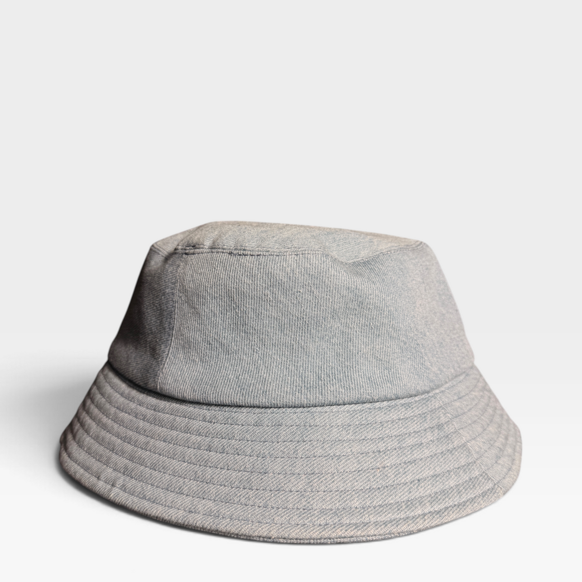 Chanel Denim Crystal Logo Bucket Hat