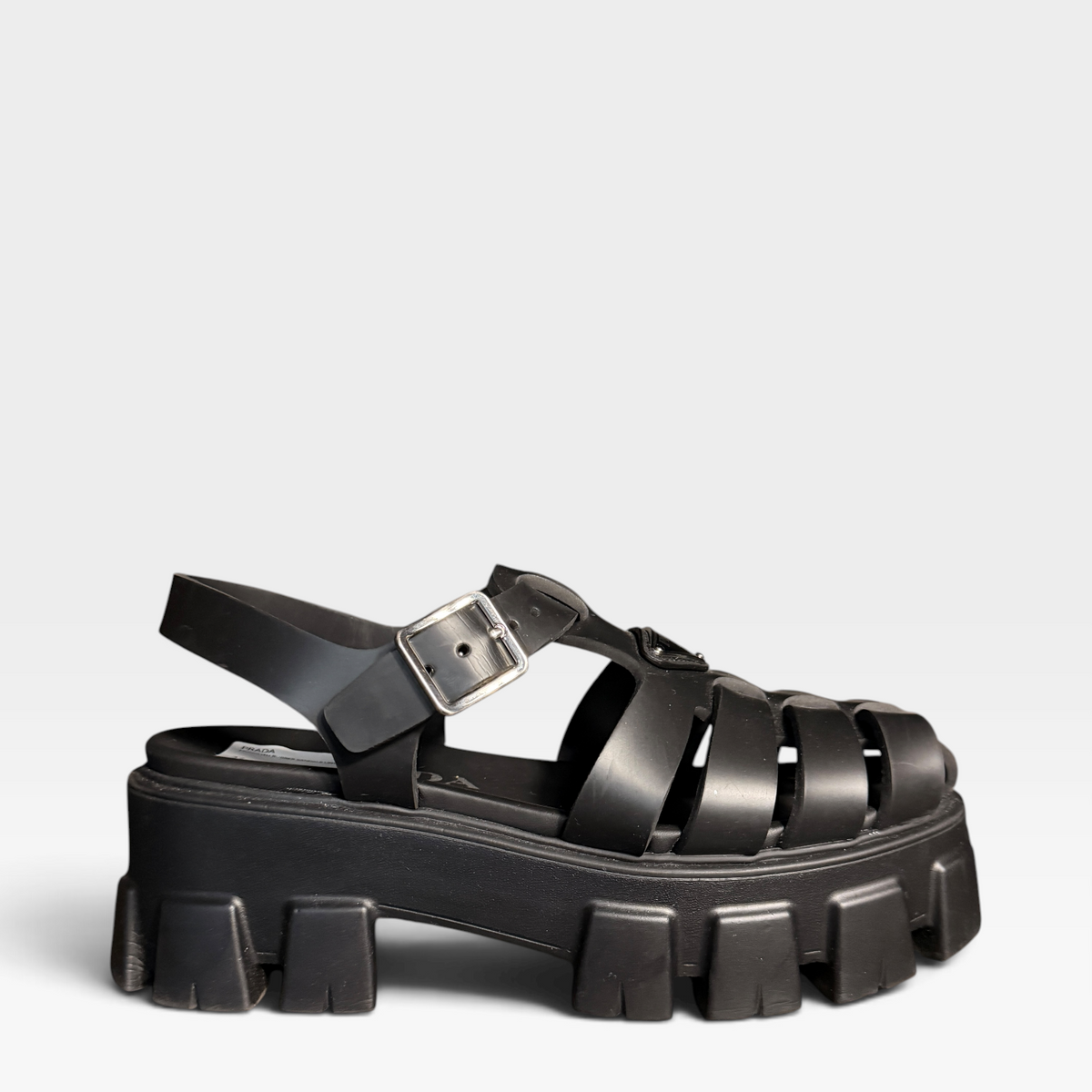 Prada Monolith Rubber Sandals