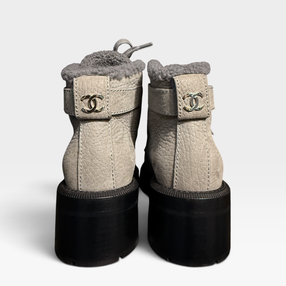 Chanel Short Shearling Lined Boots