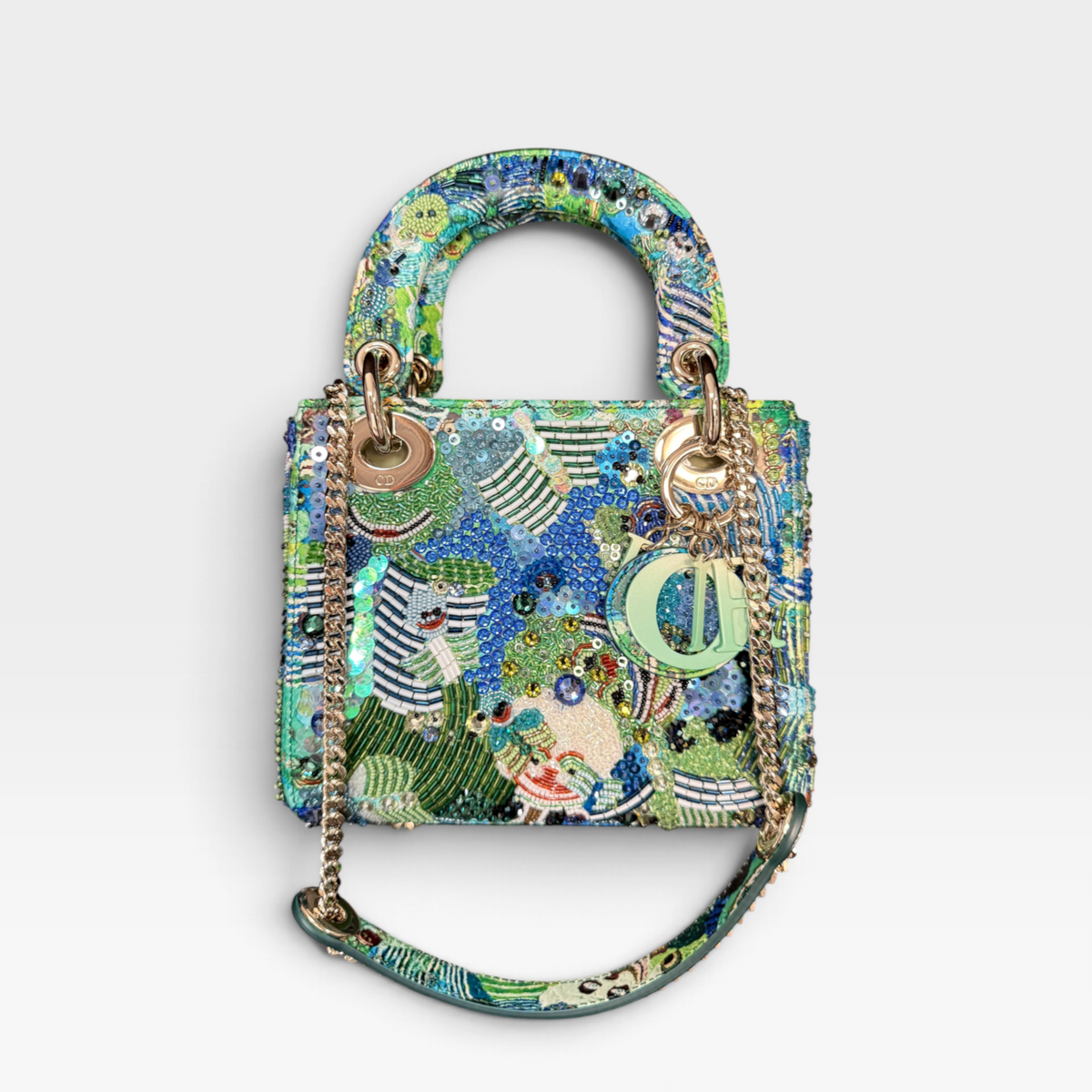 Christian Dior Lady Dior, Art Embellished Bag