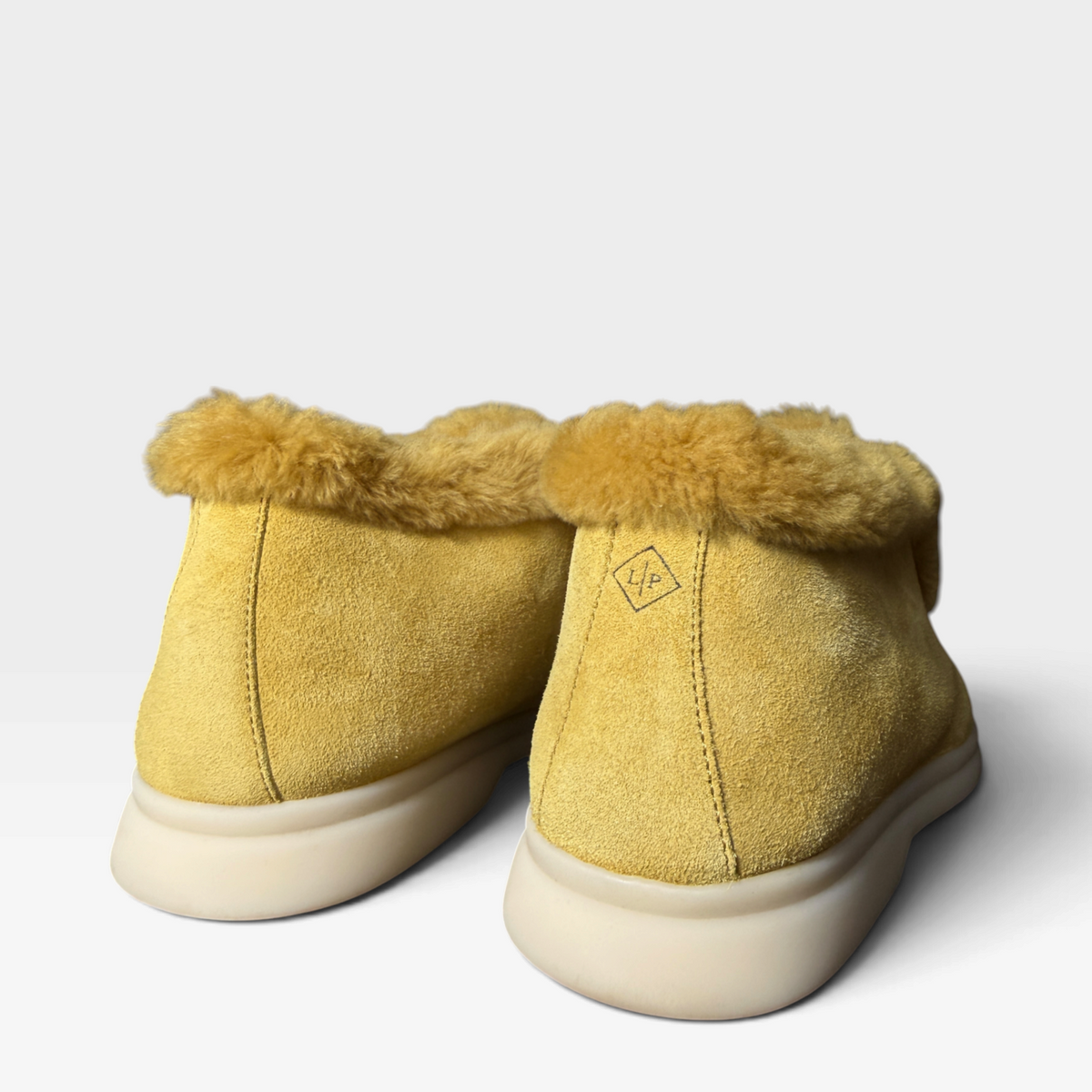 Loro Piana Open Walk Fur-Lined Suede Ankle Boots