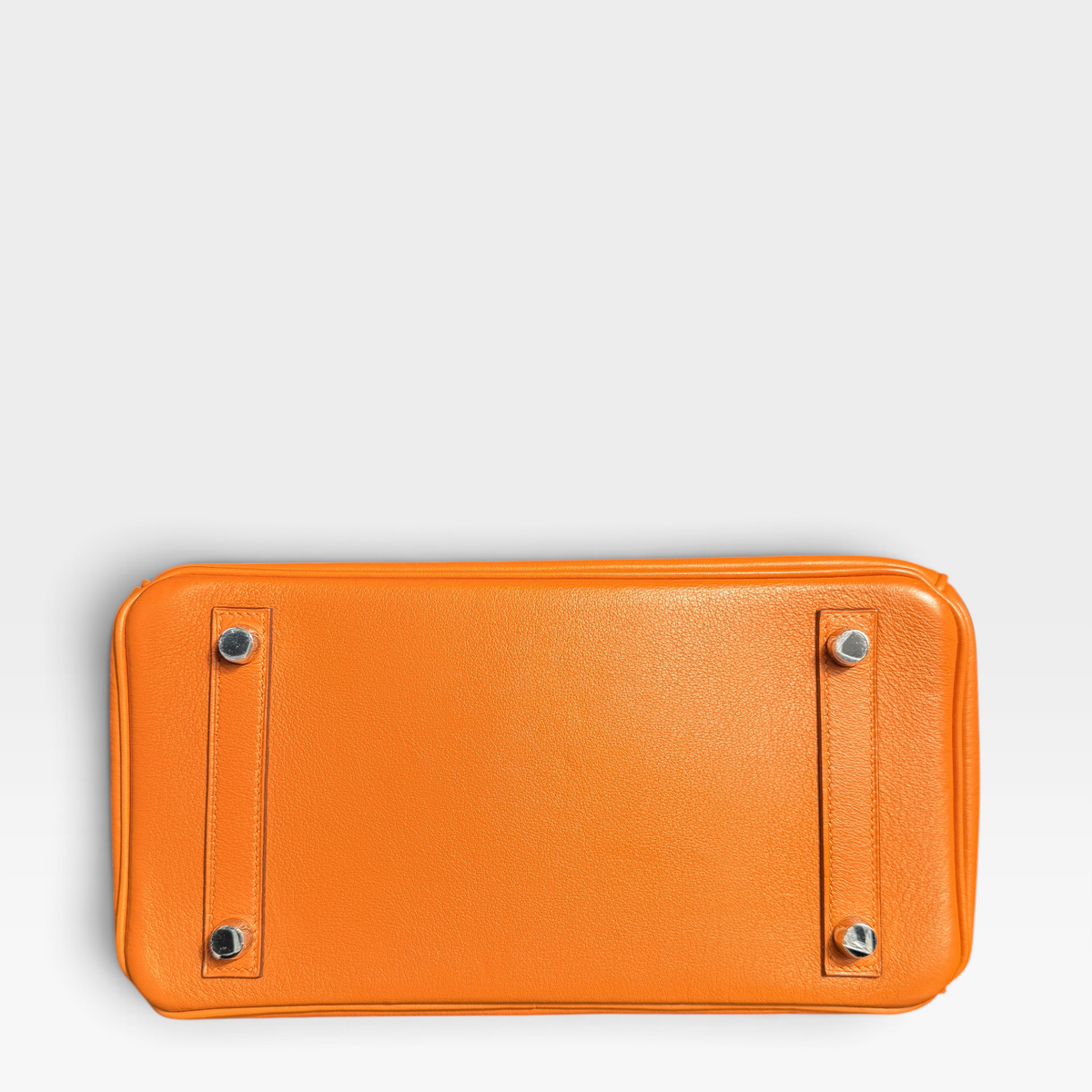 Hermès Birkin 25, Orange Clemence Leather, Palladium Hardware - M Stamp
