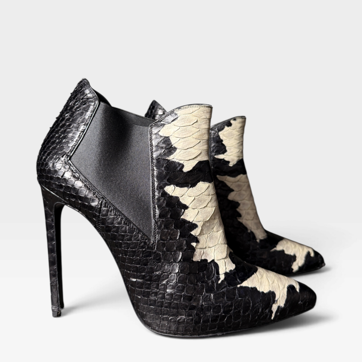 Saint Laurent Python Ankle Boots