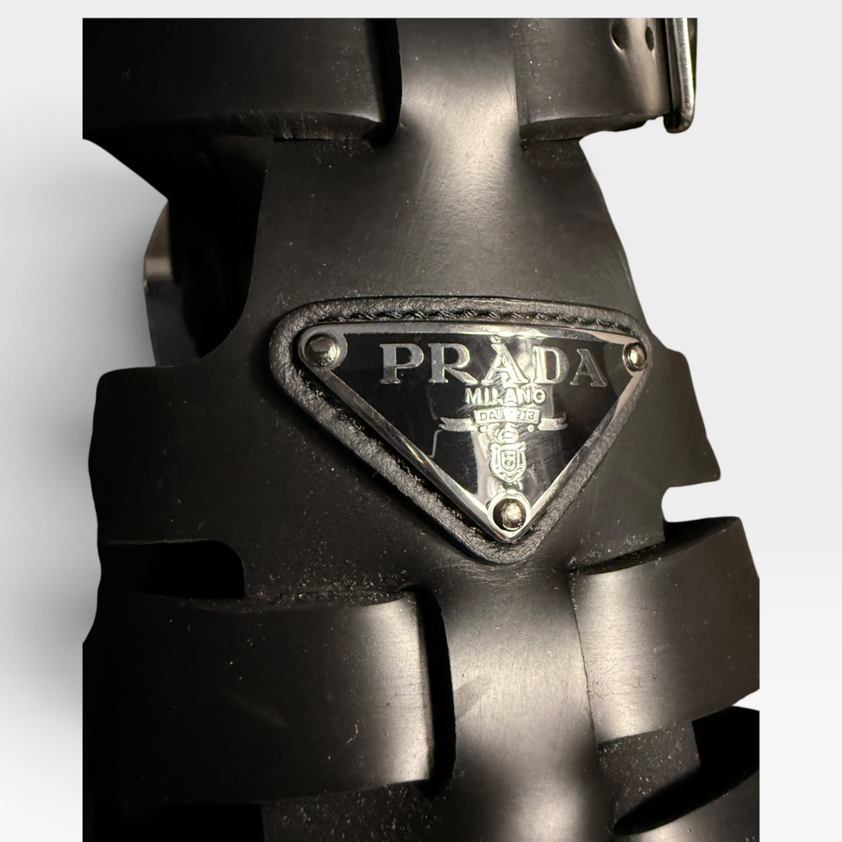 Prada Monolith Rubber Sandals