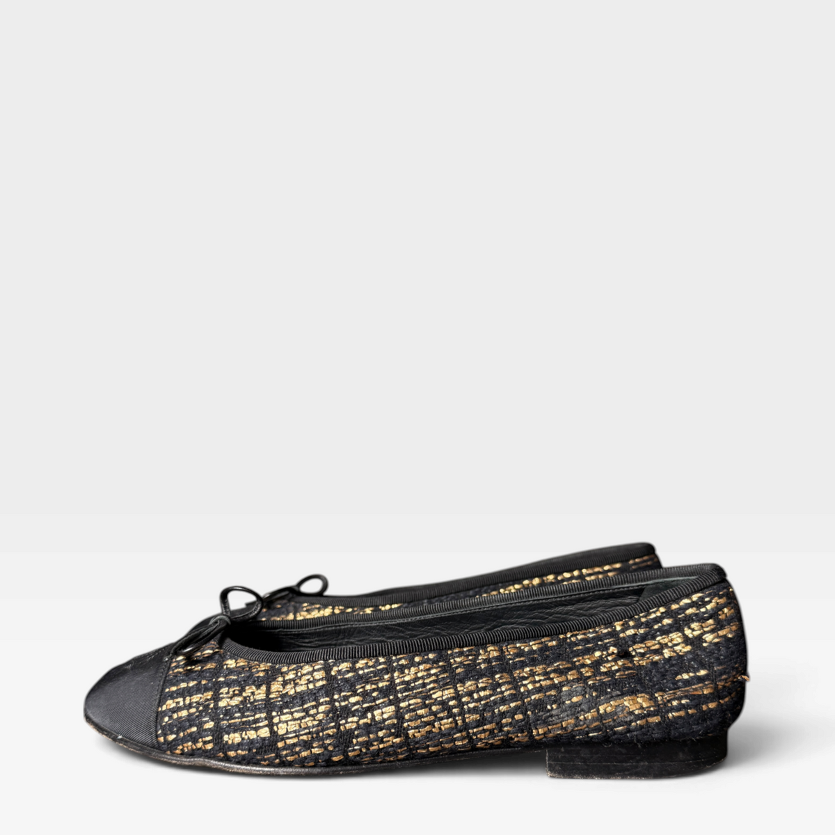 Chanel Tweed Ballet Flats