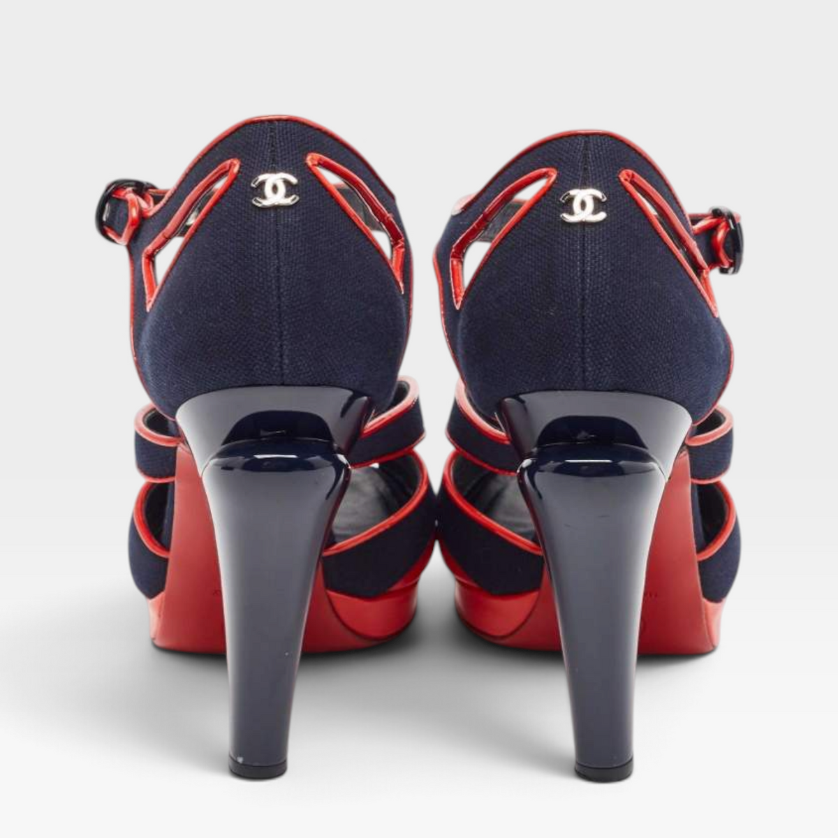 Chanel Vintage 2008 Runway Peep Toe Sandals