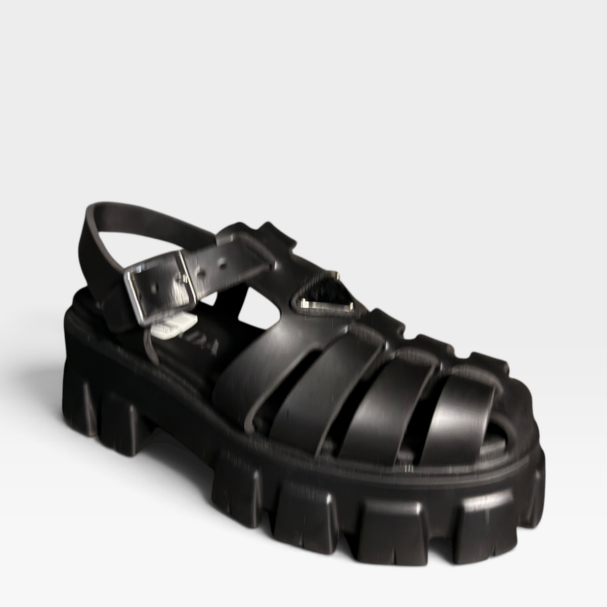 Prada Monolith Rubber Sandals