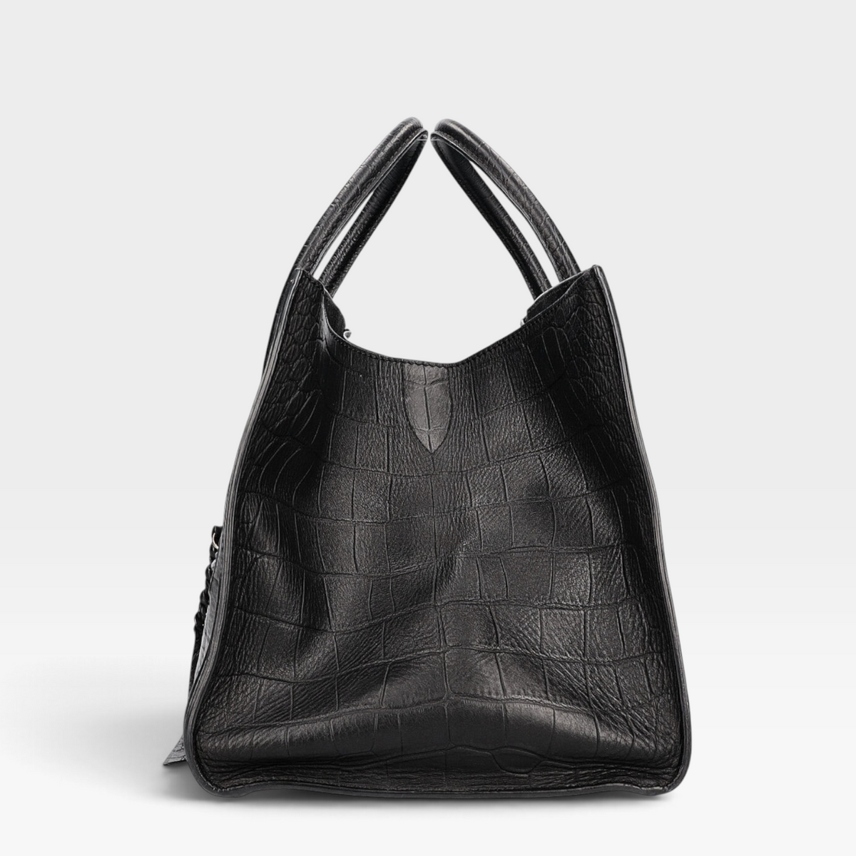 Celine Luggage Phantom Embossed Croc Tote