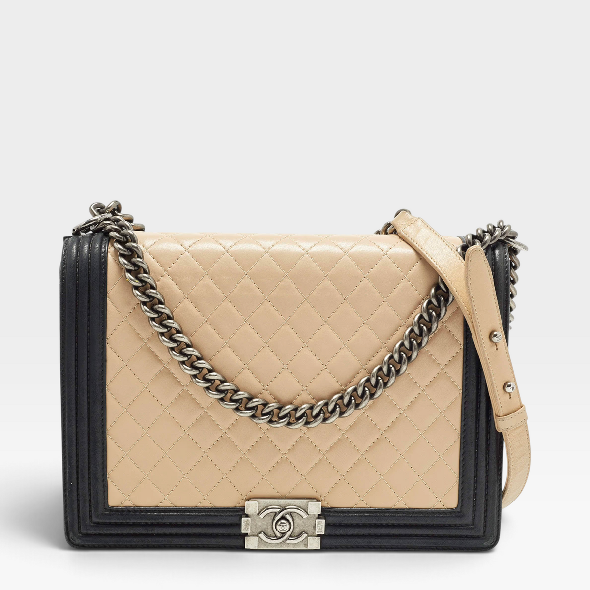 Chanel Large Quilted Leather Boy Flap Bag
