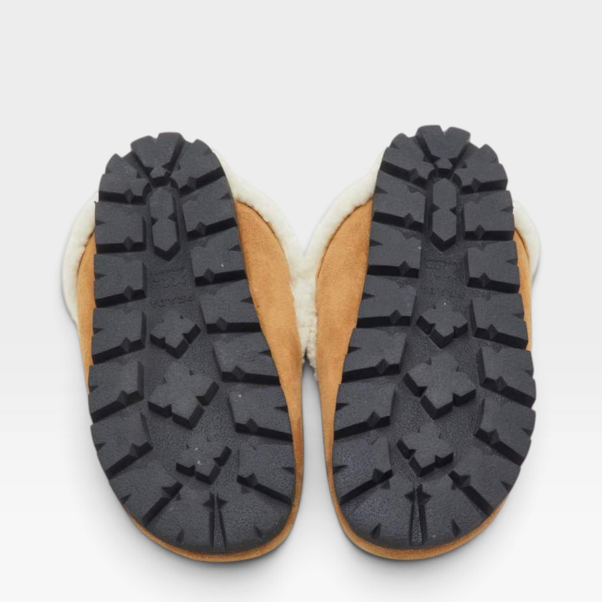 Prada Suede & Shearling Mules (Unworn)