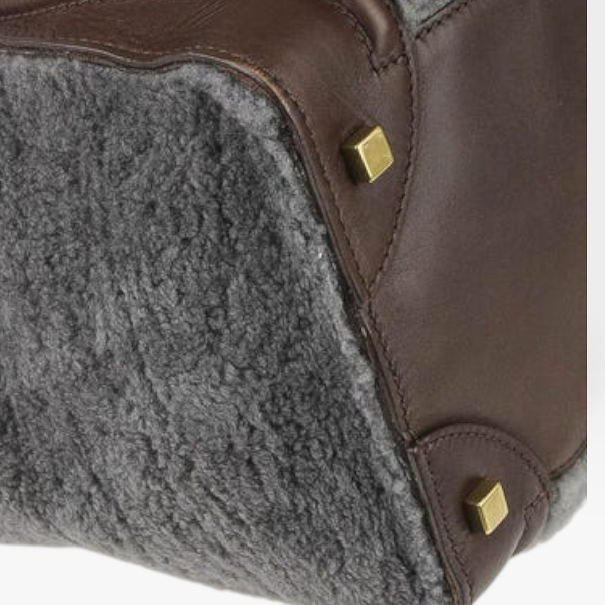 Celine Luggage Shearling Tote