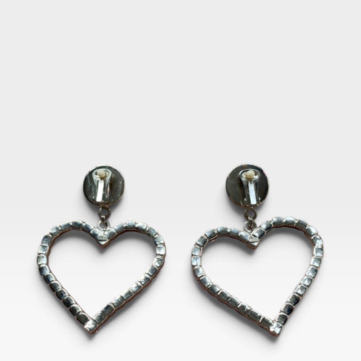 Alessandra Rich Heart Crystal Earrings
