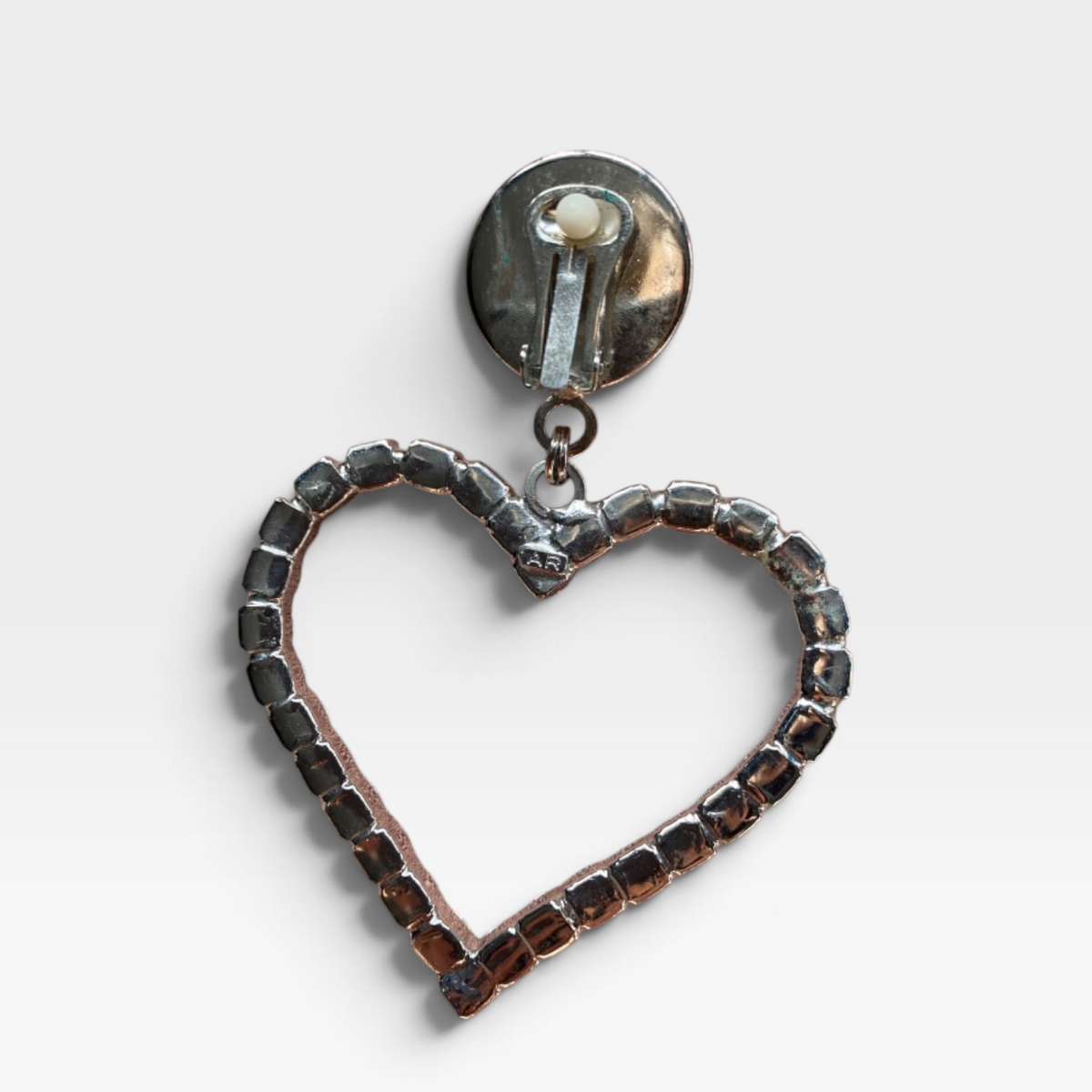 Alessandra Rich Heart Crystal Earrings