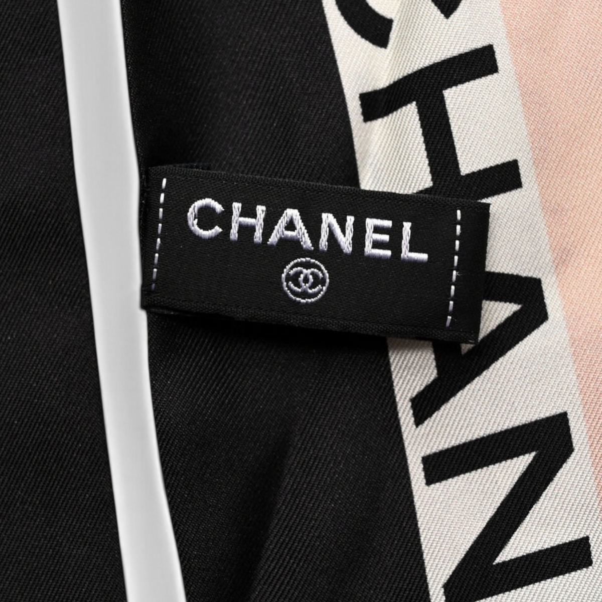 Chanel Silk CC Scrunchie Hair Scarf