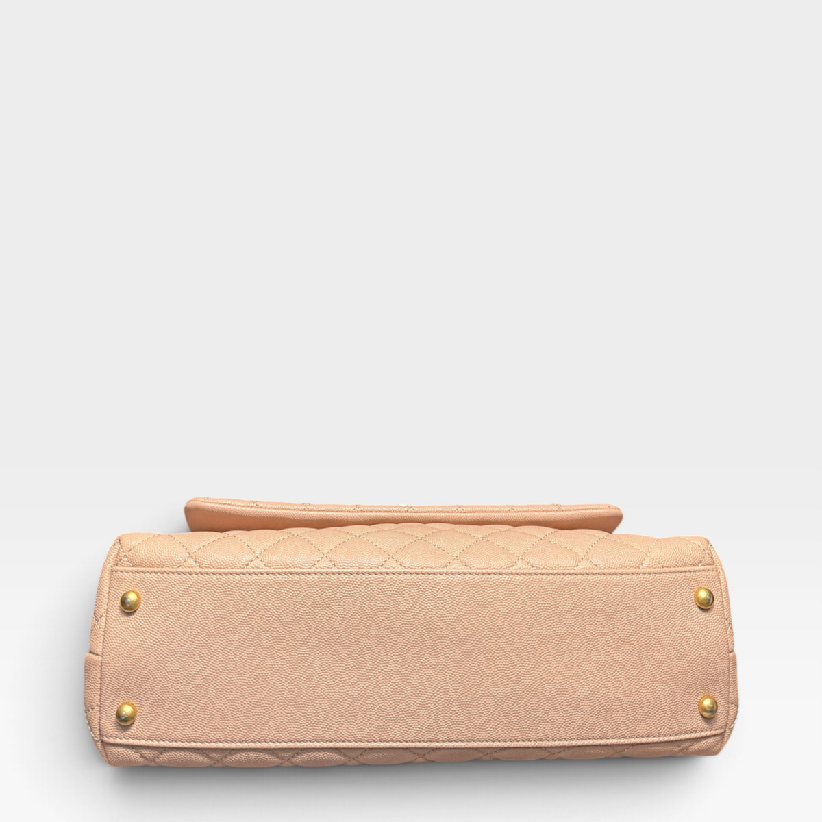 Chanel The Coco Handle, Beige Caviar Leather