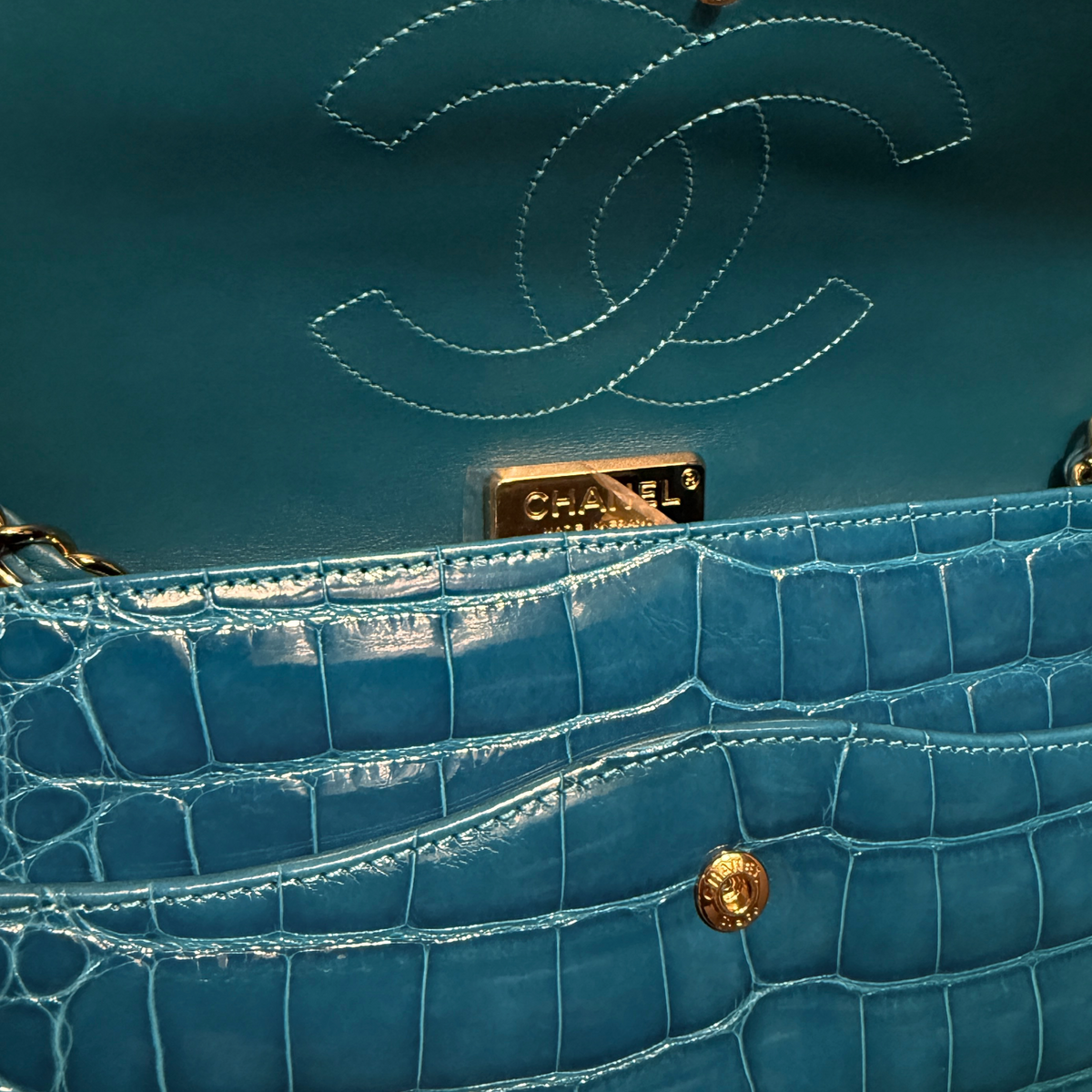 Chanel Timeless Classic Alligator – Teal