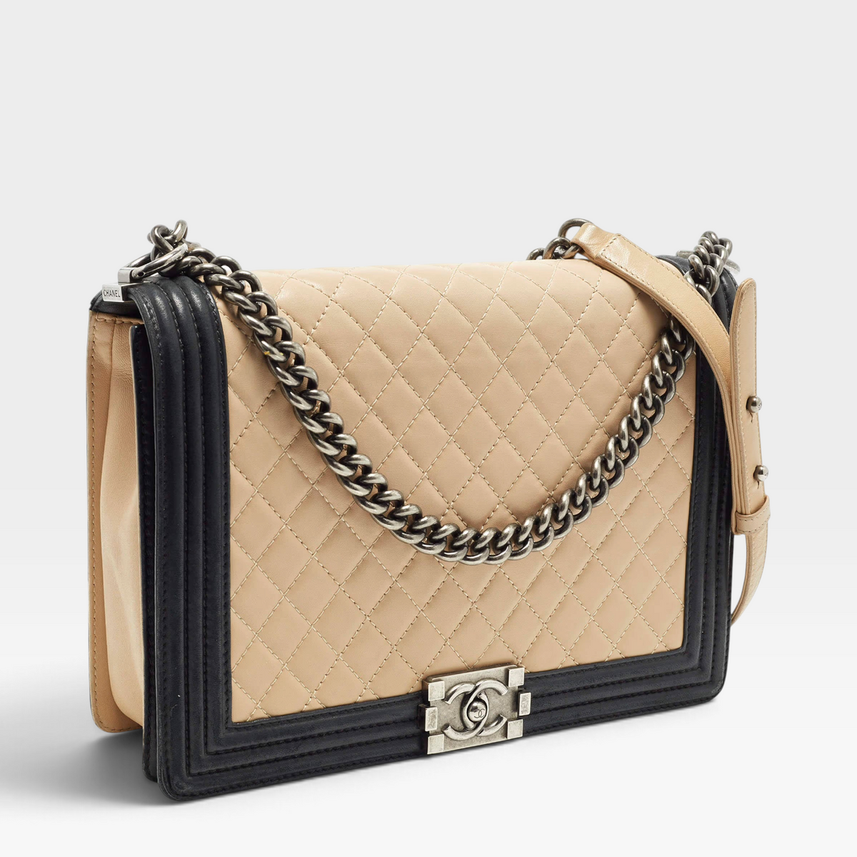 Chanel Large Quilted Leather Boy Flap Bag