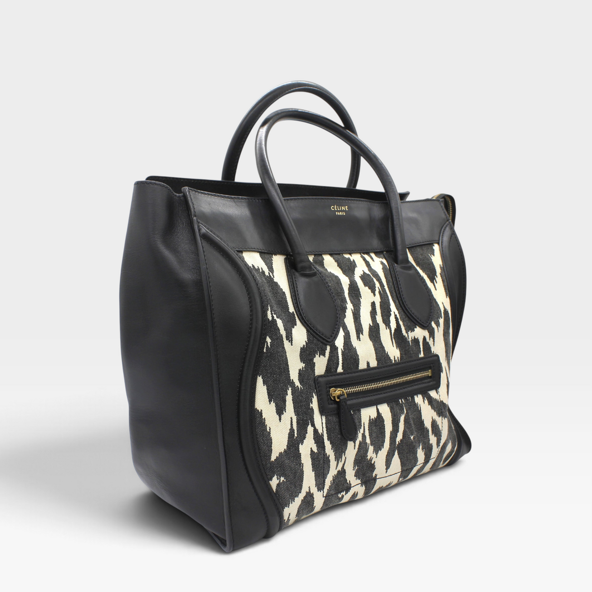 Celine Luggage Leopard Tote
