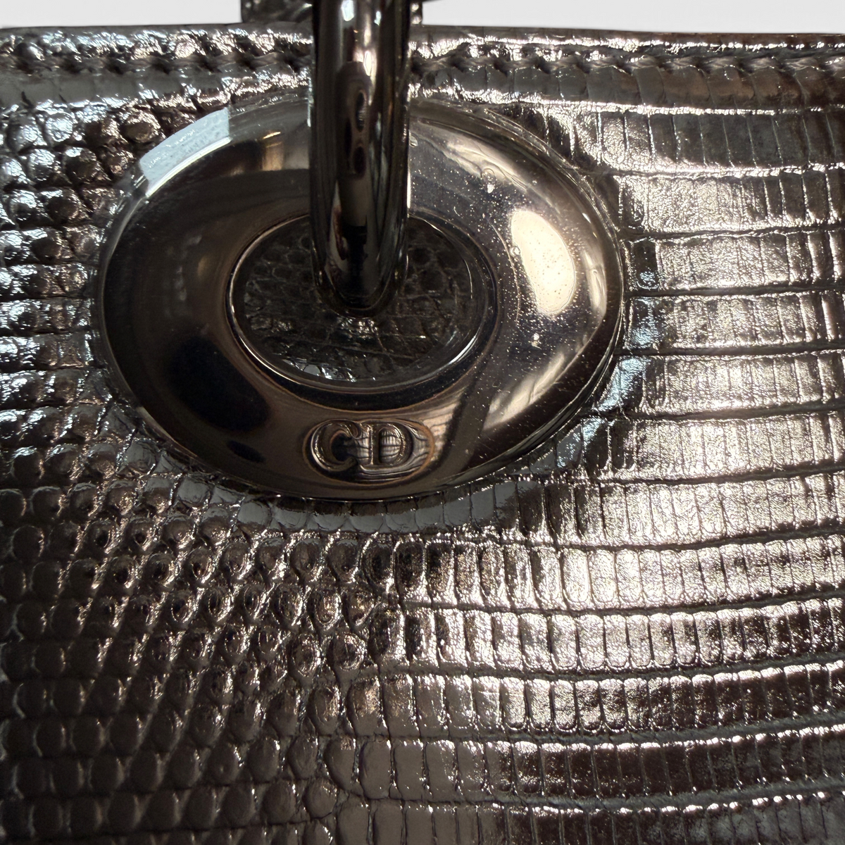 Christian Dior Lady Dior, Silver Lizard