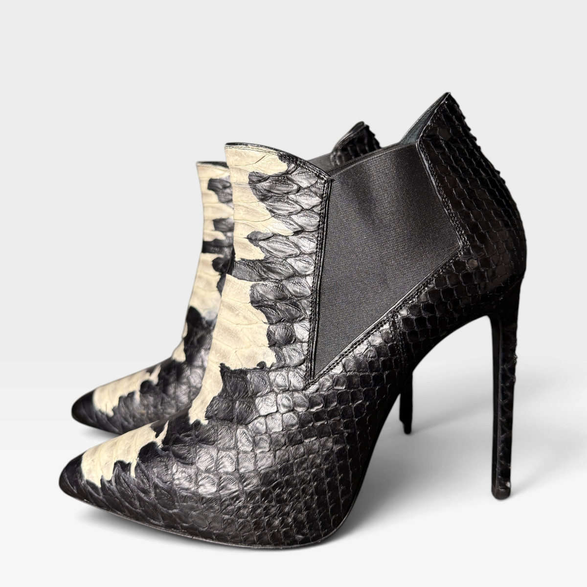 Saint Laurent Python Ankle Boots