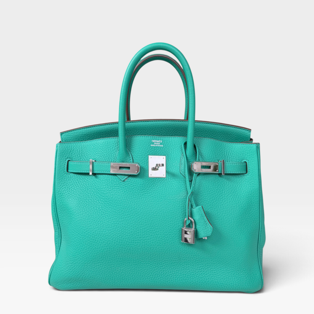 Hermès Birkin 35, Menthe Togo Leather, Palladium Hardware, P Stamp