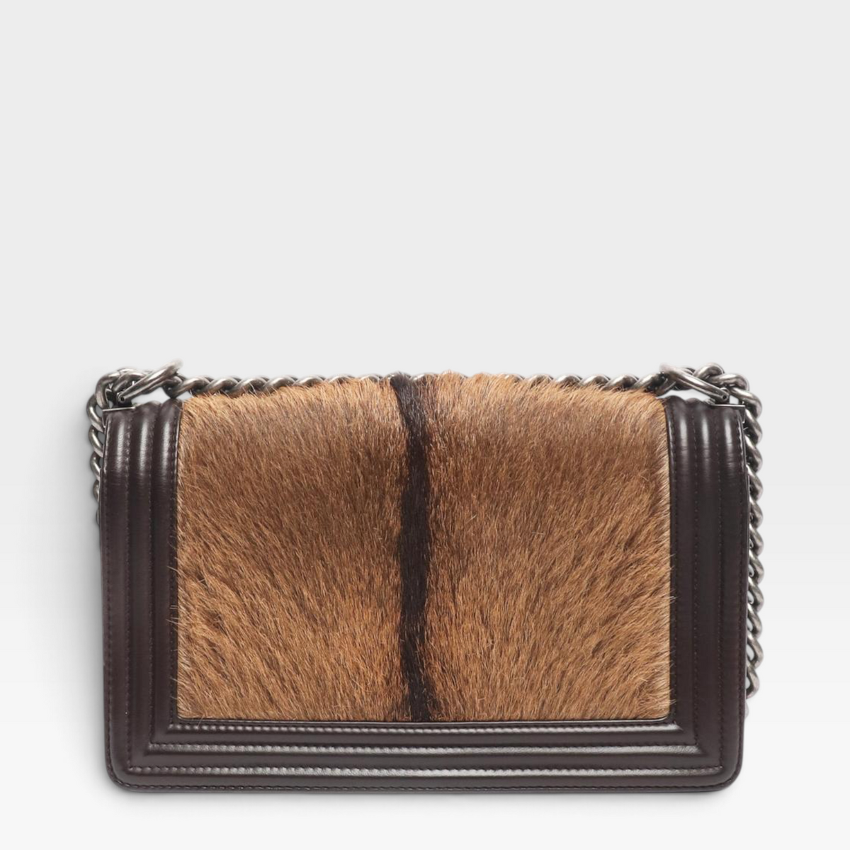 Chanel Lambskin & Pony Boy Bag