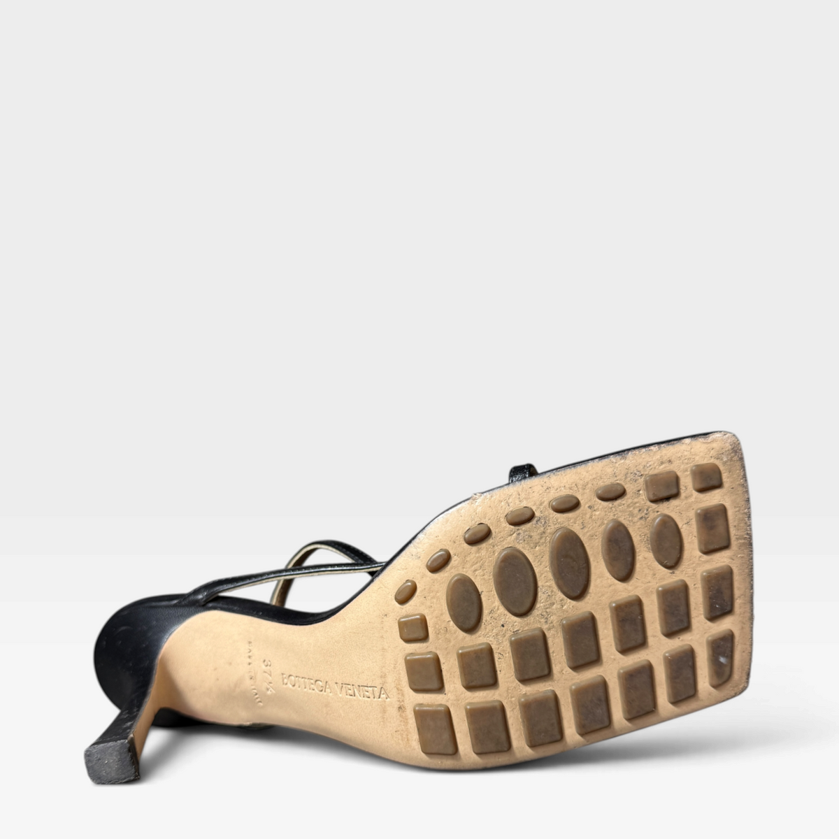 Bottega Veneta Square Toe Sandals