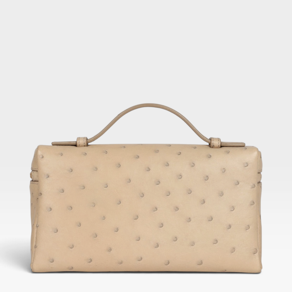 Loro Piana Extra Pocket L19 Ostrich Pouch Bag GHW