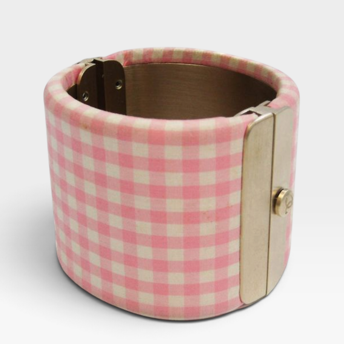 Chanel Gingham CC Cuff