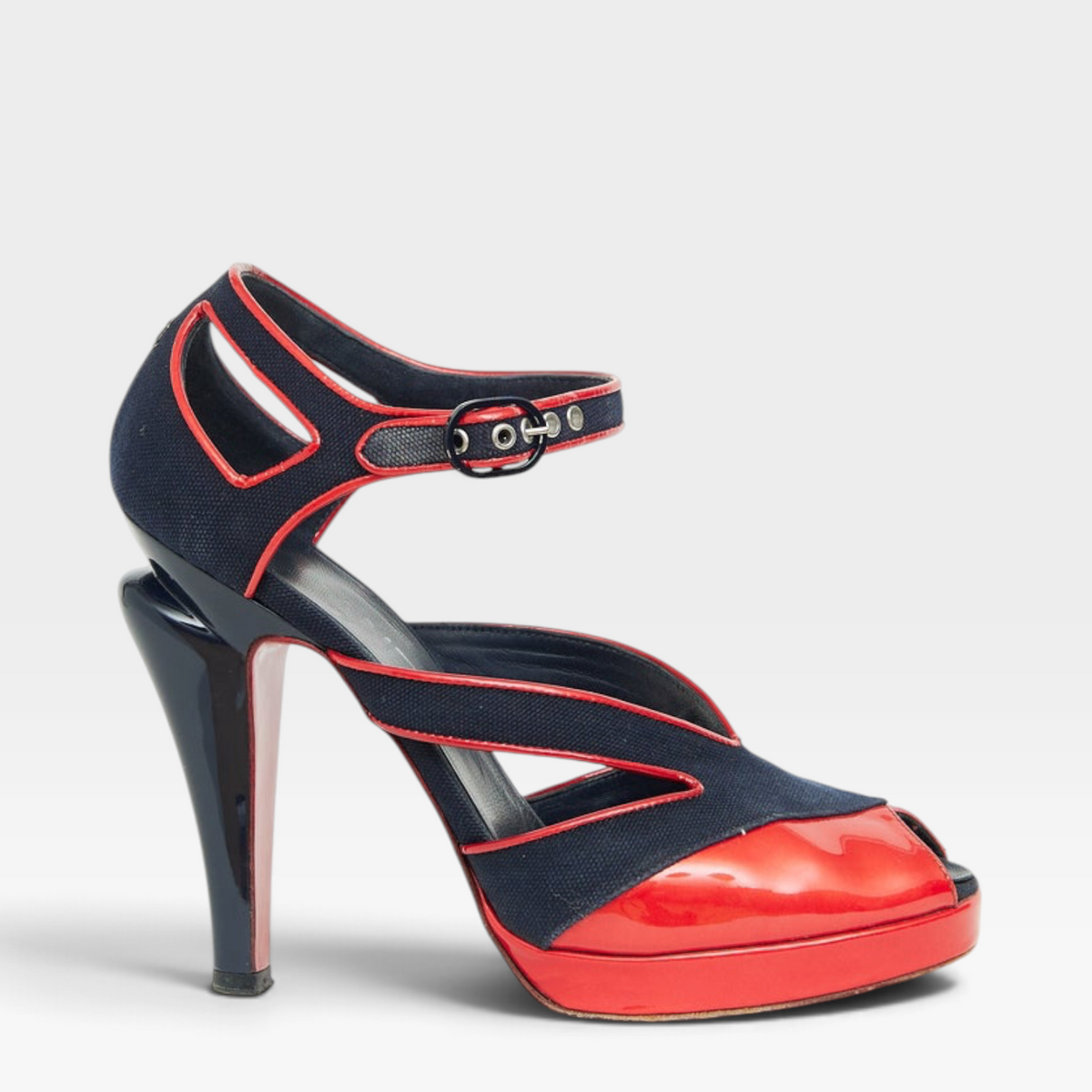 Chanel Vintage 2008 Runway Peep Toe Sandals