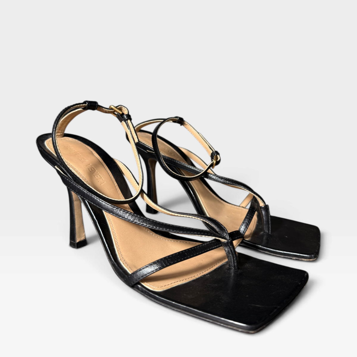 Bottega Veneta Square Toe Sandals