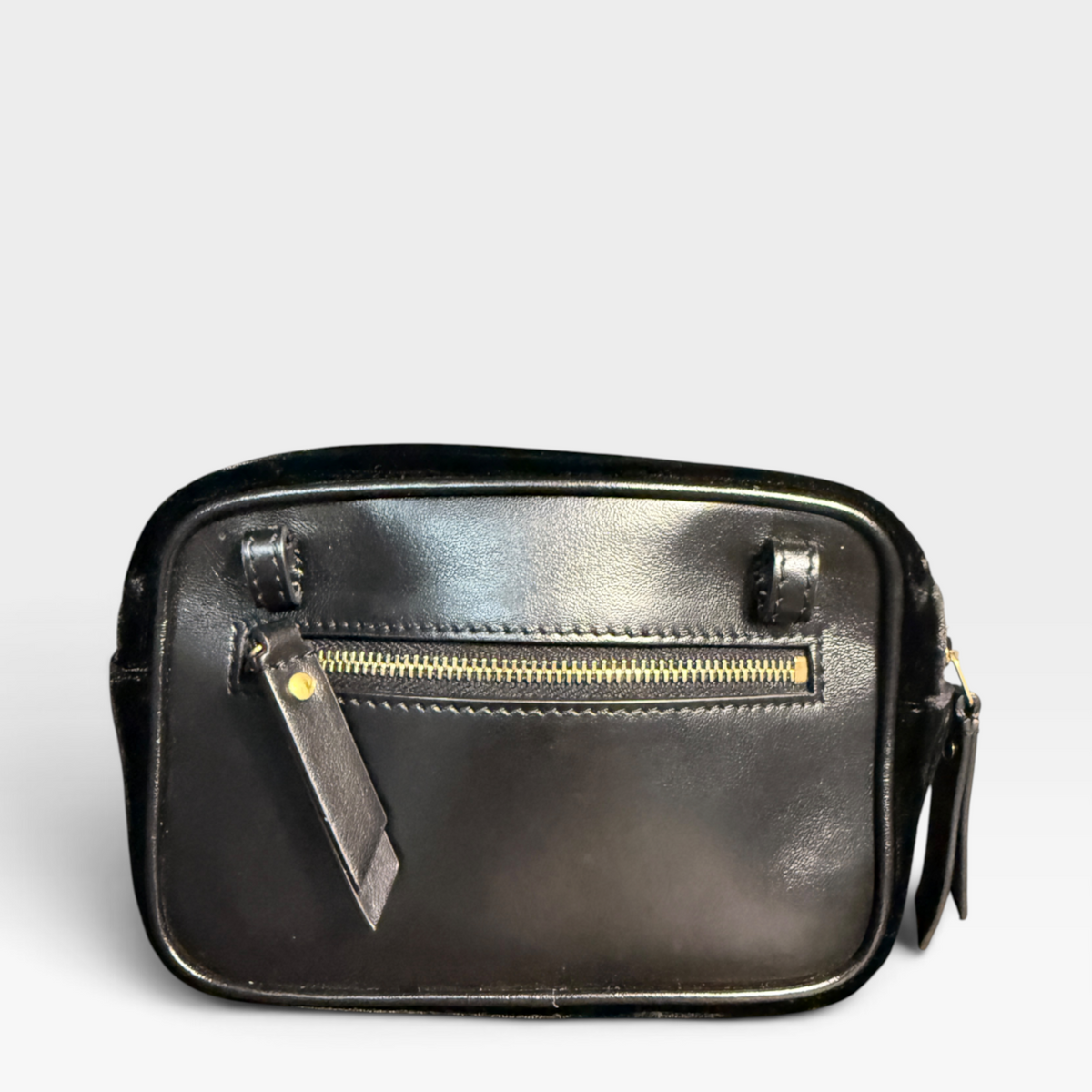 Saint Laurent Mini Velvet Lou Camera Belt Bag – Black