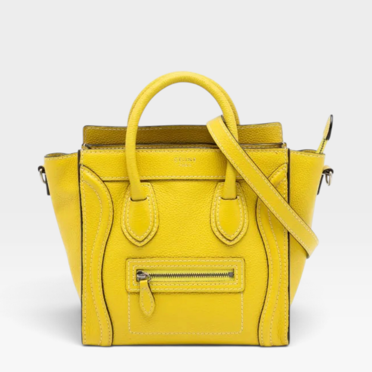 Celine Nano Leather Luggage Tote