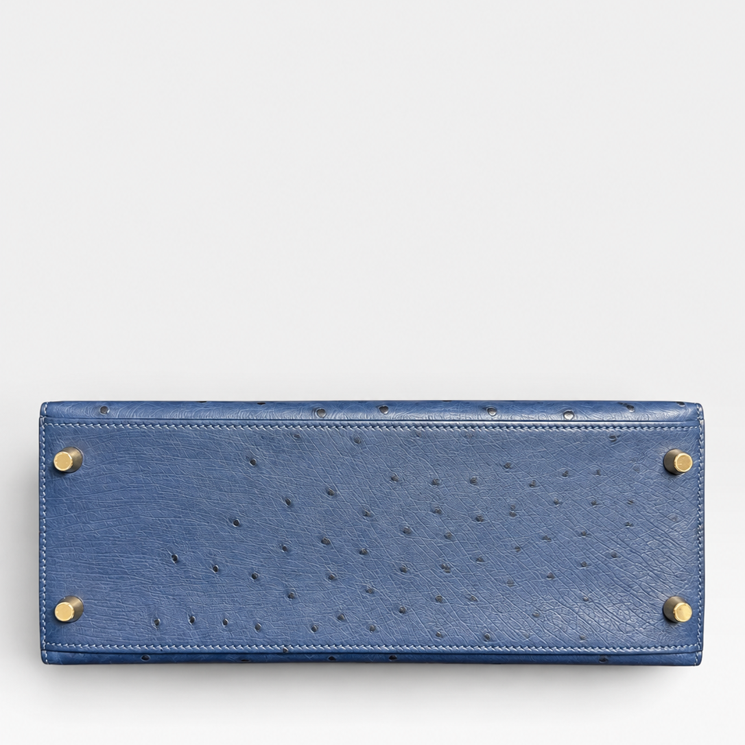 Hermès Kelly 25, Ostrich - D Stamp