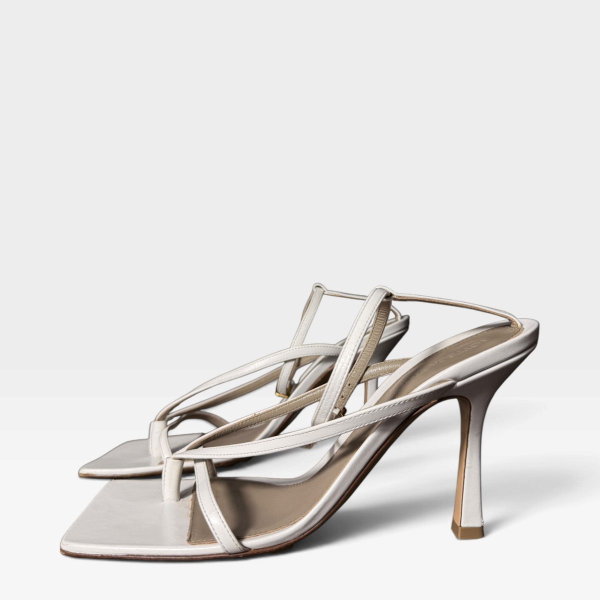 Bottega Veneta Square Toe Sandals