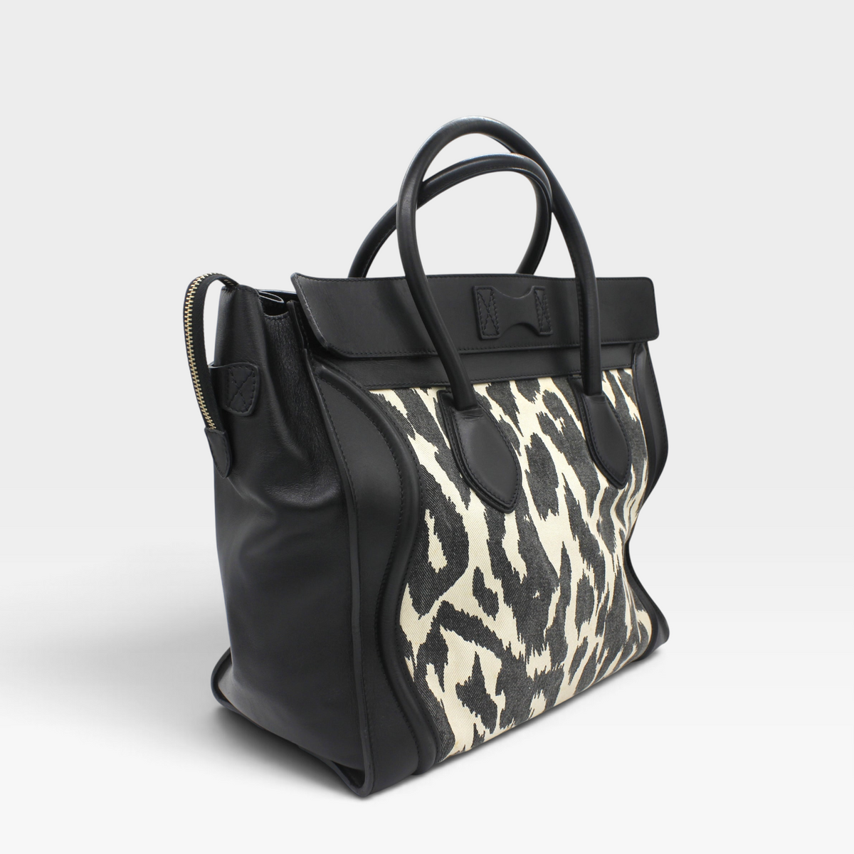 Celine Luggage Leopard Tote