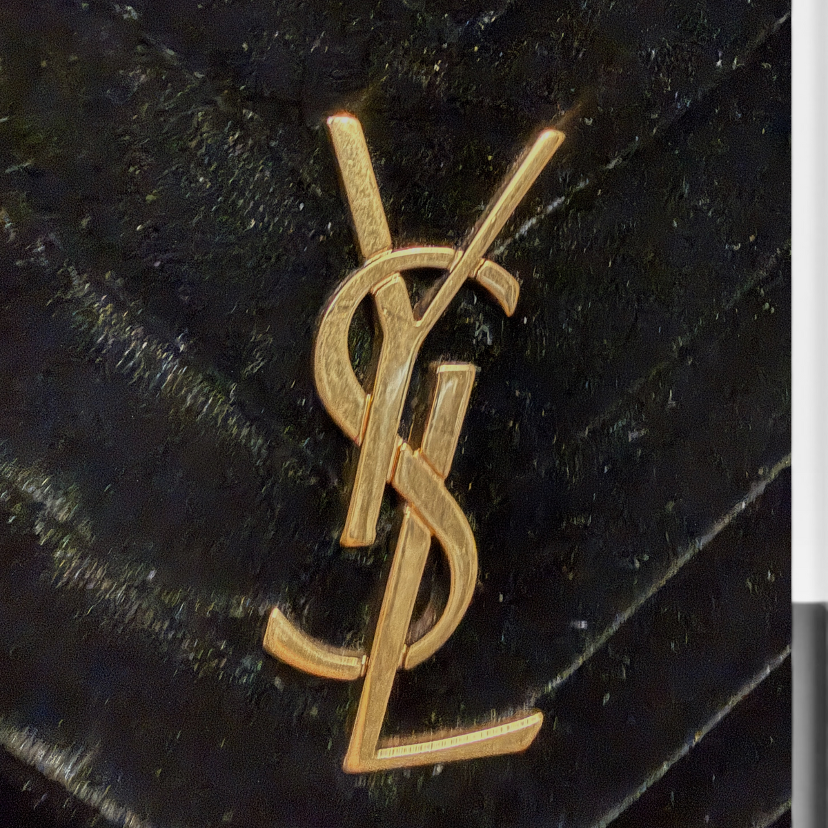 Saint Laurent Mini Velvet Lou Camera Belt Bag – Black