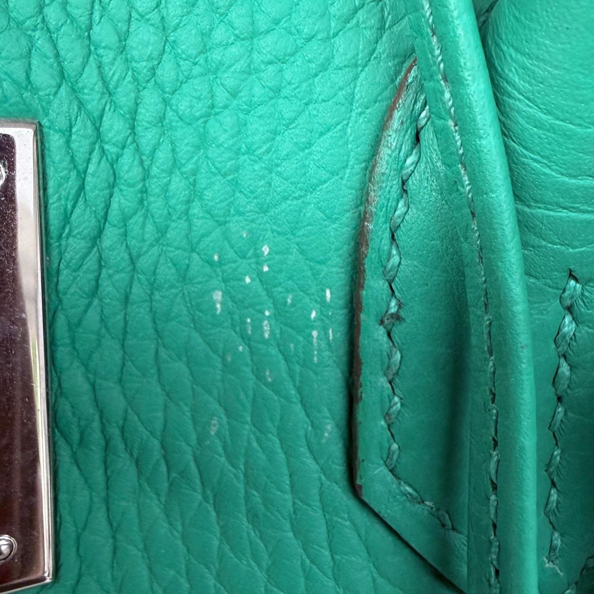Hermès Birkin 35, Menthe Togo Leather, Palladium Hardware, P Stamp