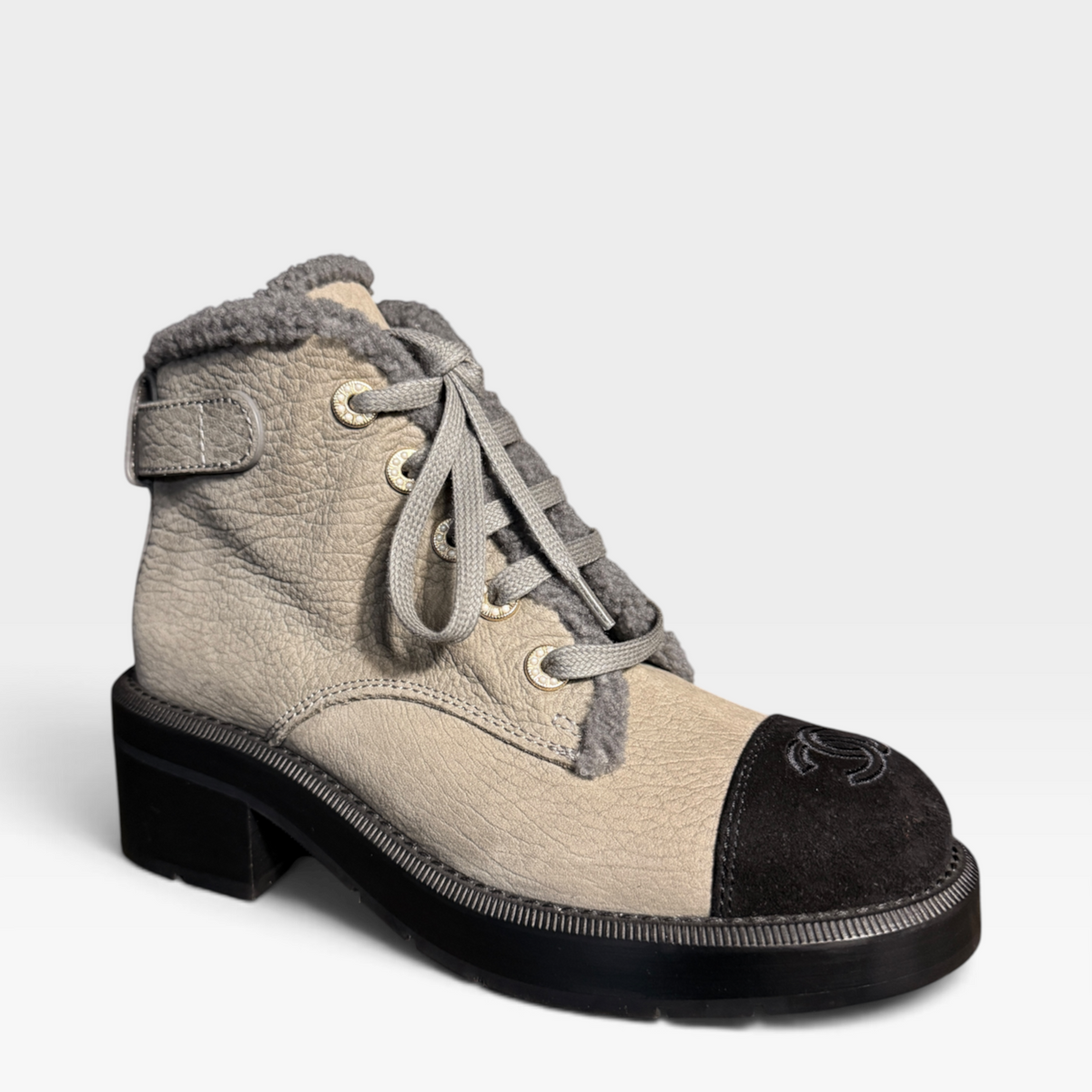 Chanel Short Shearling Lined Boots