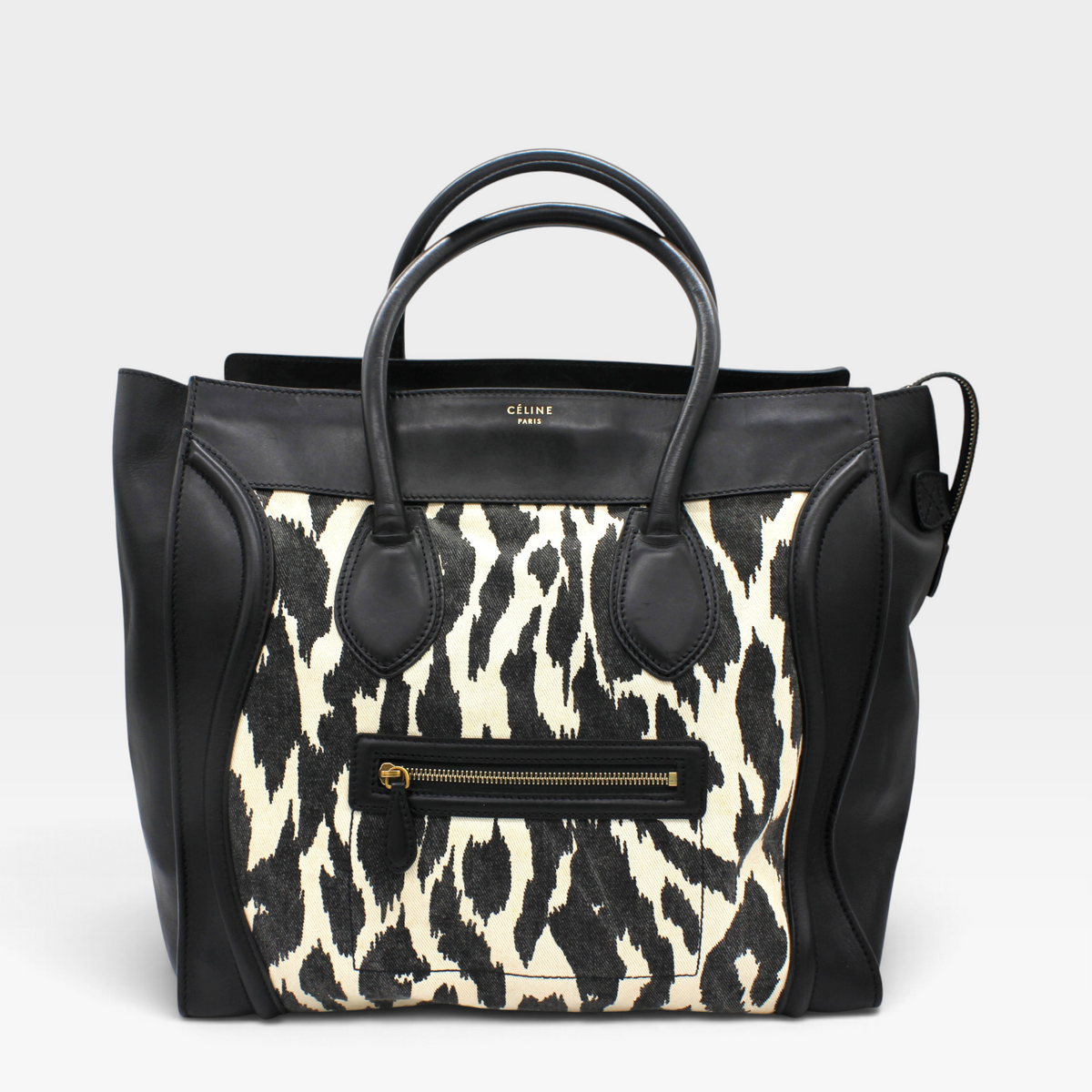 Celine Luggage Leopard Tote