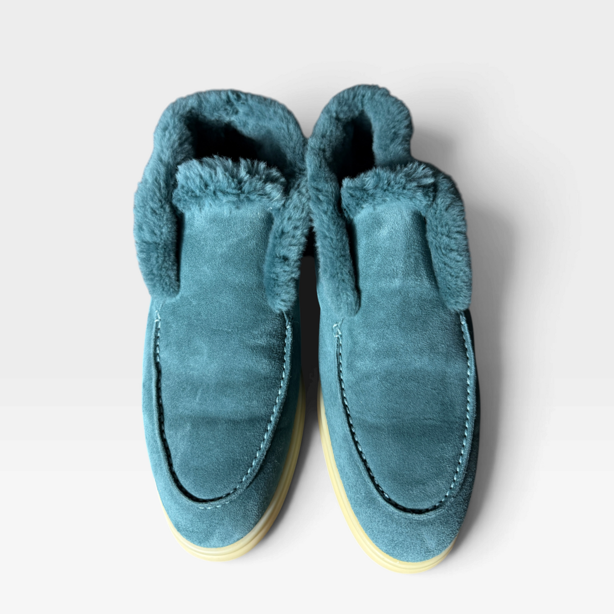 Loro Piana Open Walk Fur-Lined Suede Ankle Boots