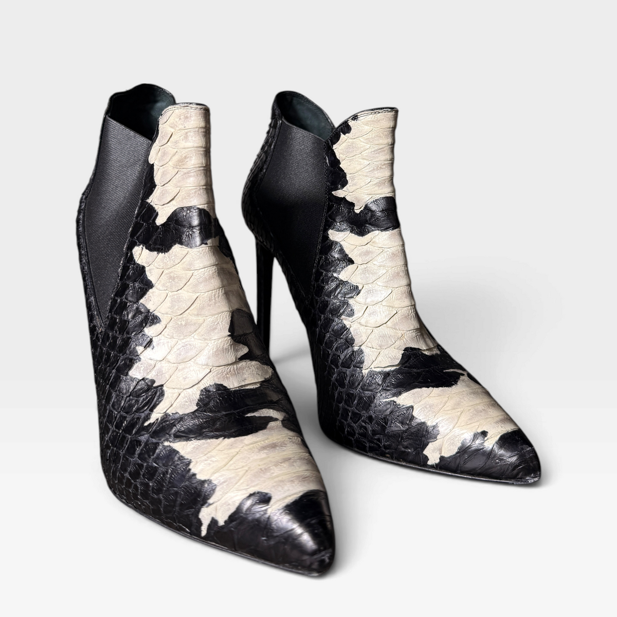 Saint Laurent Python Ankle Boots