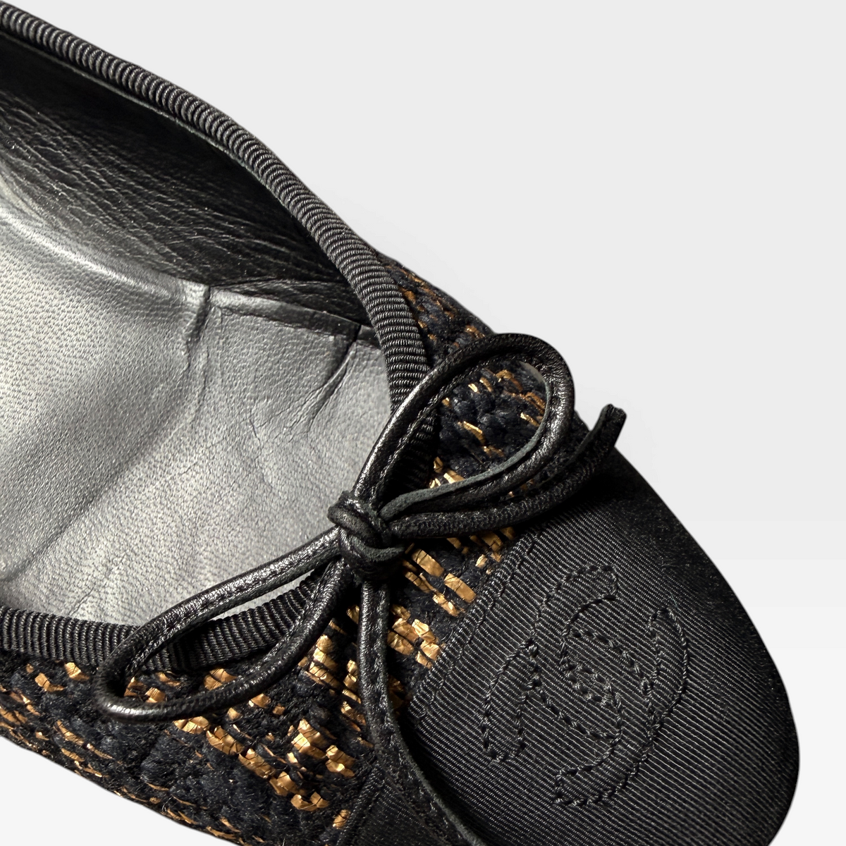 Chanel Tweed Ballet Flats