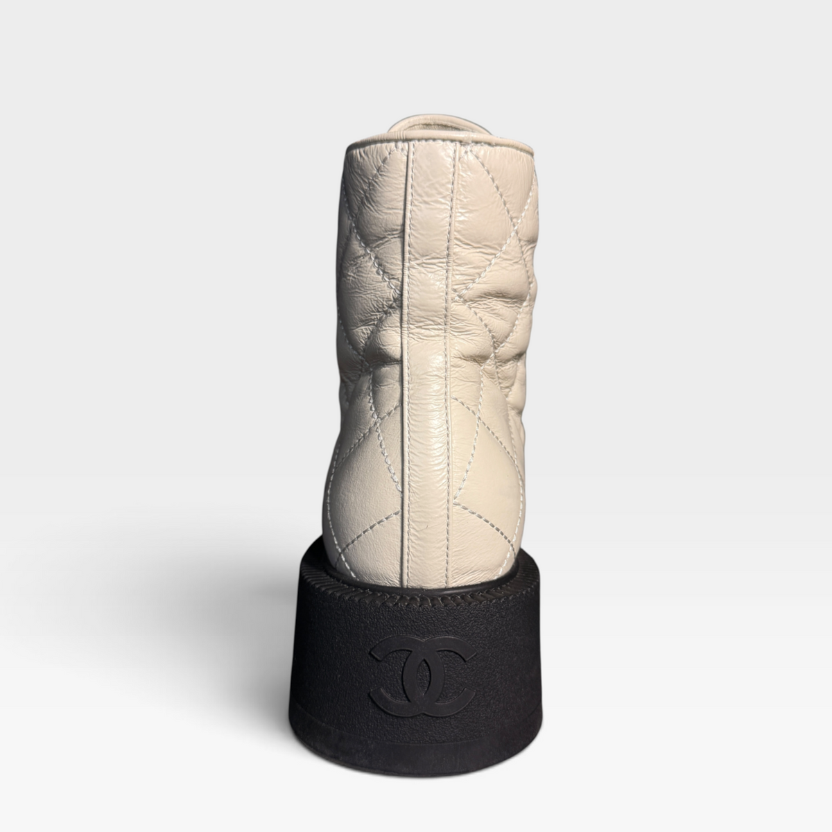 Chanel Quilted Combat Boots