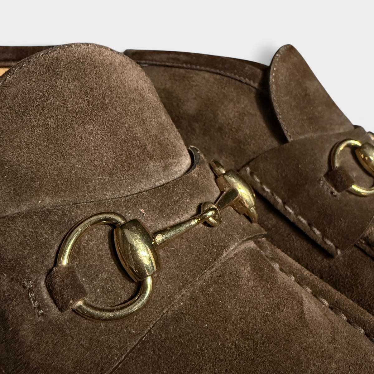 Gucci Horsebit Suede Ankle Boots