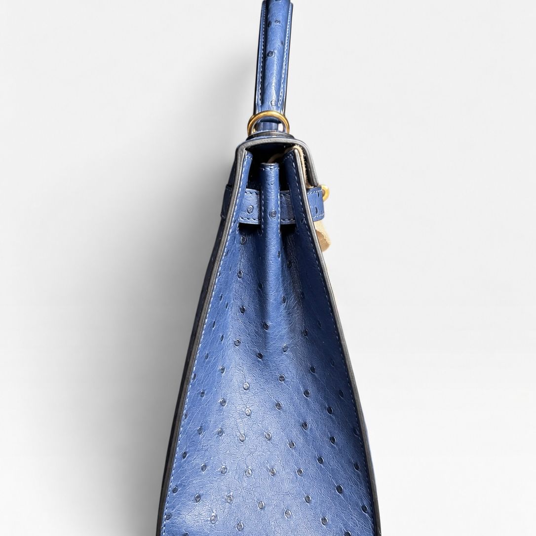 Hermès Kelly 25, Ostrich - D Stamp