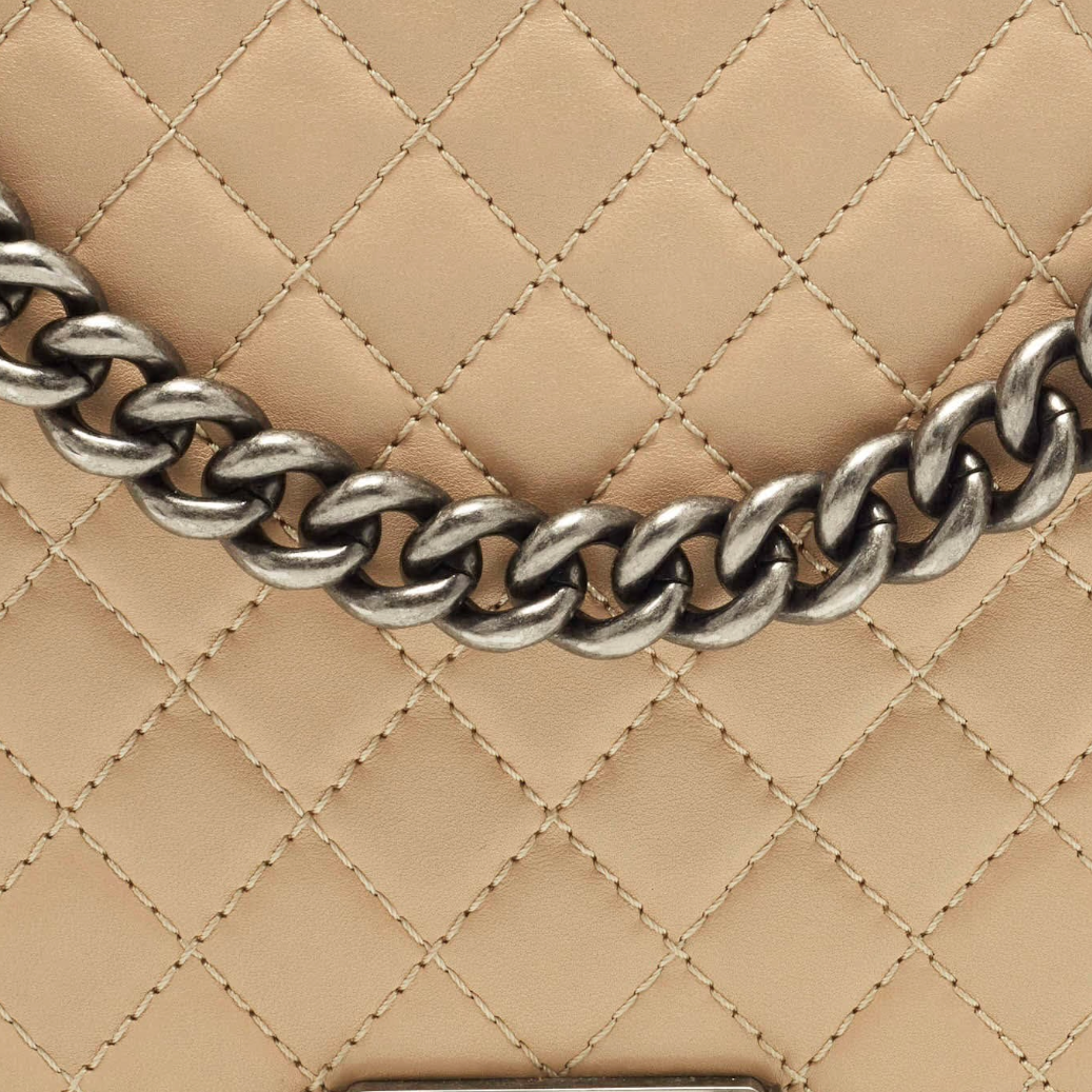 Chanel Large Quilted Leather Boy Flap Bag