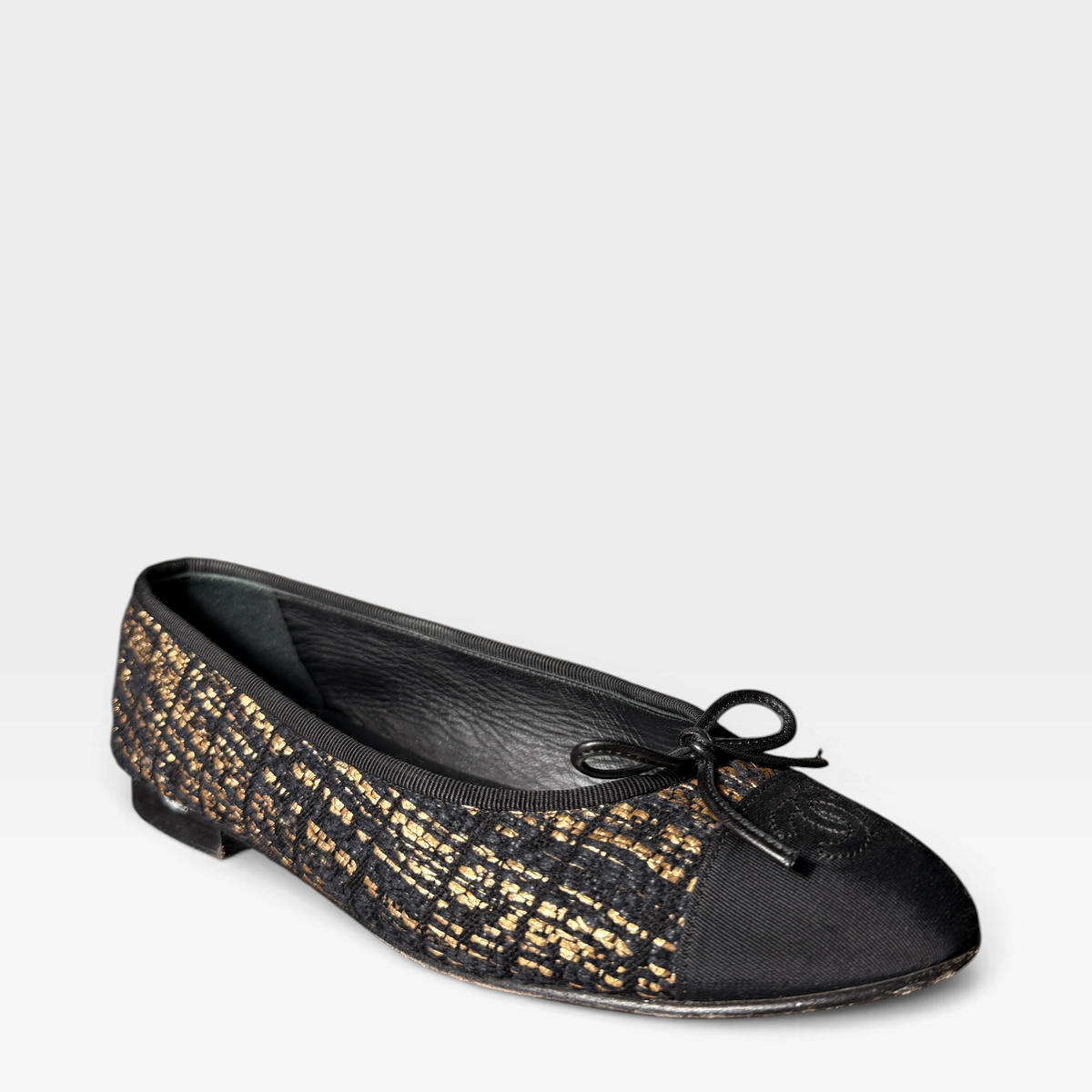 Chanel Tweed Ballet Flats