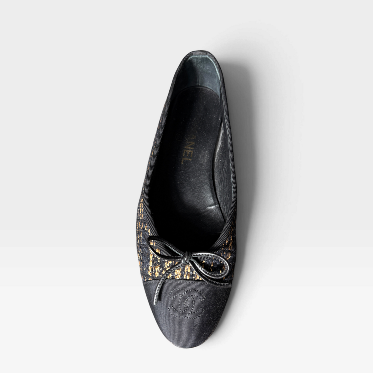 Chanel Tweed Ballet Flats