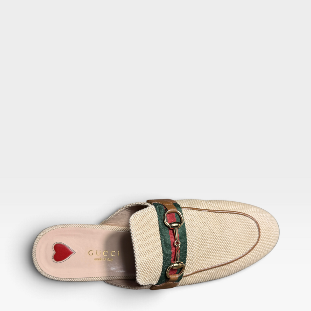 Gucci Raffia Princetown Mules